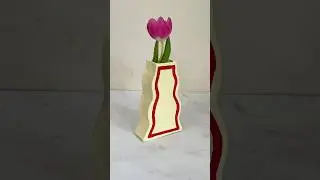 DIY Wavy Vase! #sculpd #airdryclay #pottery #summer #giftideas #craft #diy #diycraft