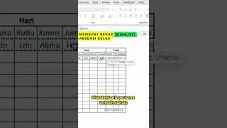 Cara Membuat Rekap Absensi Kelas #belajar #tutorial #