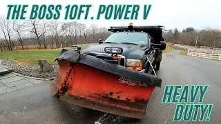 Removing the MASSIVE Boss V Plow from my 2001 Ford F-550 7.3 Powerstroke