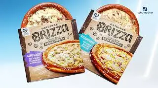 Brizza: Lebensmittelverpackung f&uuml;r Brezelpizza von Schumacher Packaging | Vollpappe mit Offsetdruck