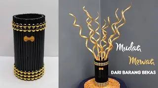 Dekorasi Mewah dari Barang Bekas | Hiasan Sudut Koran Bekas