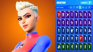 🔥 DYNAMO DANCER SKIN SHOWCASE WITH ALL FORTNITE DANCES & EMOTES 😱