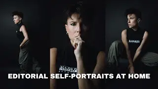 Fashion Self Portrait Photography in a Small Home Photography Studio