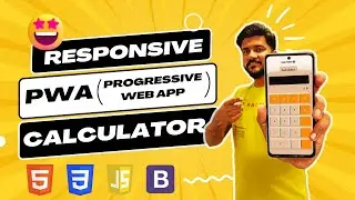 Create Responsive PWA(Progressive Web App) Calculator With Color Picker 2023 (Urdu/Hindi)