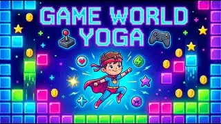 EPIC Game World Adventure! 🎮 | Become a Yoga Hero | Kids Yoga