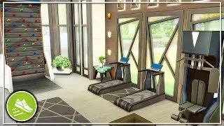 THE SIMS 4 | BUILD | MODERN GYM ROOM (Fitness Stuff Pack)