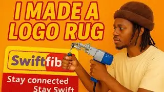 Tufting in kenya | I made a Custom Logo Rug For Swift Fiber in Nairobi Kenya #mswahilicarpets