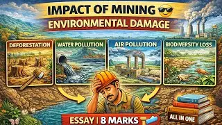 IMPACT OF MINING 😎ENVIRONMENTAL DAMAGE ESSAY |CLEAR EXPLANATION | MUST WATCH 👀FROM ALL IN ONE 📚 8 M 