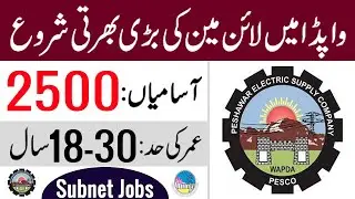 PESCO Jobs 2022 Online Apply 2500 | | WAPDA Jobs 2022 | UET PESCO Jobs 2022 | Assistant Lineman Jobs