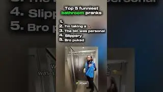 Top5 funniest bathroom pranks#ranking #top5 #prank #funny