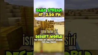 Minecraft Desert World Challenge is INSANE 🔥 #minecraft #shorts