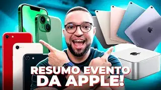 Conheça o iPhone SE 3, iPad Air M1, Novo iPhone 13, Novo MacStudio com Chip M1 Ultra e MUITO MAIS!