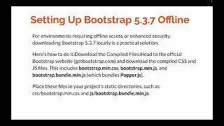 Upgrade to Bootstrap 5.3.7 & Master Fetch API : #javacharter #bootstrap #ui #coding #css #java