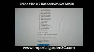 Break #1541:  7 BOX CANADA DAY MIXER  (Premier GRANDEUR, S1,  ICE, SP Auth, SPGU Auto Jersey)