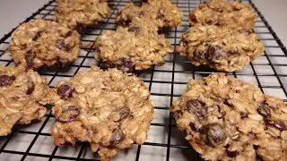 PEANUT BUTTER BANANA OATMEAL COOKIES | 3 Ingredient Cookies