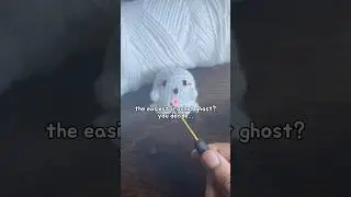 easy crochet ghost 👻 | keychain ideas for beginners amigurumi #crochet #amigurumi #beginner #ghost