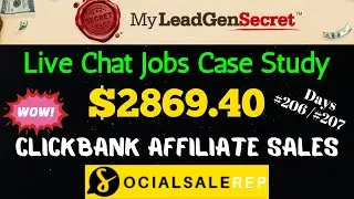 $60+ in Rebill Sales Over 2 Days - My Lead Gen Secret Clickbank Case Study Days 206 & 207