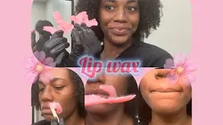 How To Wax Your Upper Lip| Easy for beginners| Hard wax only