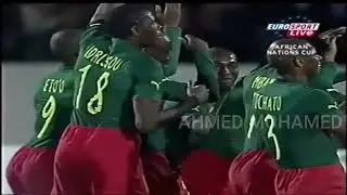 Cameroon 1-1 Algeria African cup 2004 Group stage Patrick Mboma goal 2004/1/25