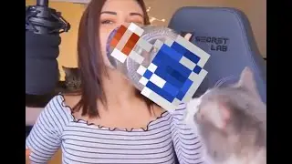 Alinity makes her cat drink adult minecraft water 😳