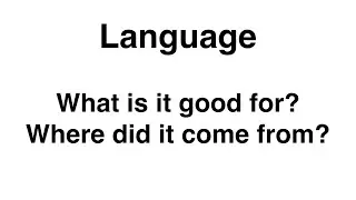 Introduction to Cognitive Science for Undergraduates, Lecture 4.