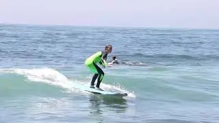 Three&rsquo;s Company Surfing Lesson