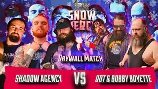 IPW Snow Mercy: 6 Man Elimination Drywall Match | The Shadow Agency VS Dudes Doing Things