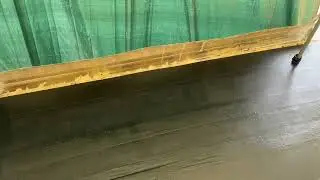 2nd half of camper coated with liquid rubber