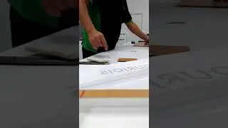 Pasting sticker /die-cut letters