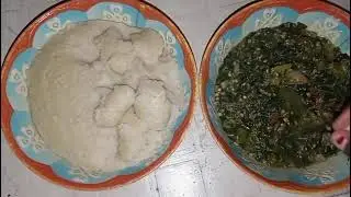 Banku and ateme soup ewe soup / what I eat at night 