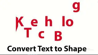 Convert Text to Shape In Illustrator | Adobe Illustrator | KTechBlog