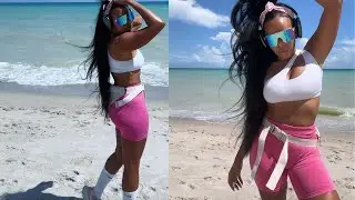 Angela Simmons' Beachside Workout Inspo: Fitness Meets Fashion Goals!