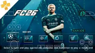 FC 26 PPSSPP NO TEXTURES & NO SAVEDATA NEW KITS 2025/26 REAL FACES