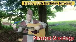 Happy 30th Birthday Rhydian Fully personalised singing telegram tribute song Aberystwyth