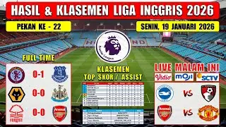 Hasil Liga Inggris Tadi Malam ~ ASTON VILLA vs EVERTON ~ WOLVES vs NEWCASTLE ~ EPL 2026 Pekan 22