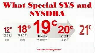 Oracle Database SYS or SYSDBA | Oracle Database SYS or SYSDBA What / Why Special | Oracle DBA Tips!