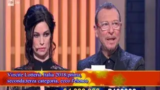 Vincite Lotteria Italia 2018:prima, seconda,terza categoria, ecco l'elenco