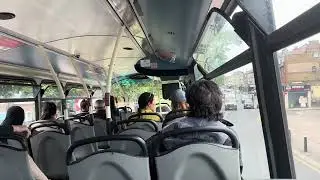Arriva London North VDL DB300 DW335 LJ60AXU upper deck filming