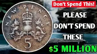 Top 5 Most Rare UK Queen Elizabeth 5p 