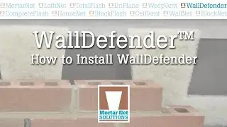 Как установить устройство для сбора падающих растворов WallDefender