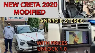 NEW CRETA 2020 MODIFIED with Prices | ANDROID | SEAT COVER | ACCESSORIES