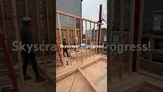 Skyscraper 🏙️ progress! #framing #contractor #construction #buildingcontractor #work #steel