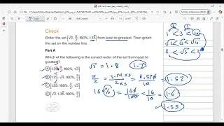 Reveal math grade 8 lesson 2 _ 5 compare and order real numbers