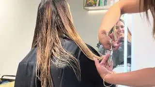 Como fazer um corte: somente as pontas!