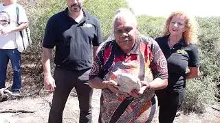 Noongar Elder Janetia Knapp, traditional knowledge holder, visits Ocean Reef Marina site.