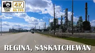 🛣️ Scenic Drive Through Regina, Saskatchewan | 4K Travel Adventure 🚗🌾