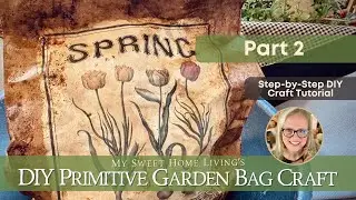 DIY Primitive Garden Bowl - Home Decorating Craft Idea