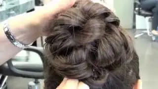 .Updo Hairstyle: easy; beginner