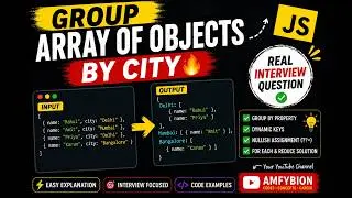 JavaScript Coding Interview Question 🔥 | Group Array Data by City