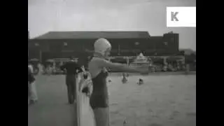 1950s Butlins, Filey, Tearoom, Playground, Pool, Rare Archive Footage